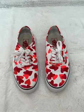 Vans Authentic Valentine Hearts Shoes True White-Red